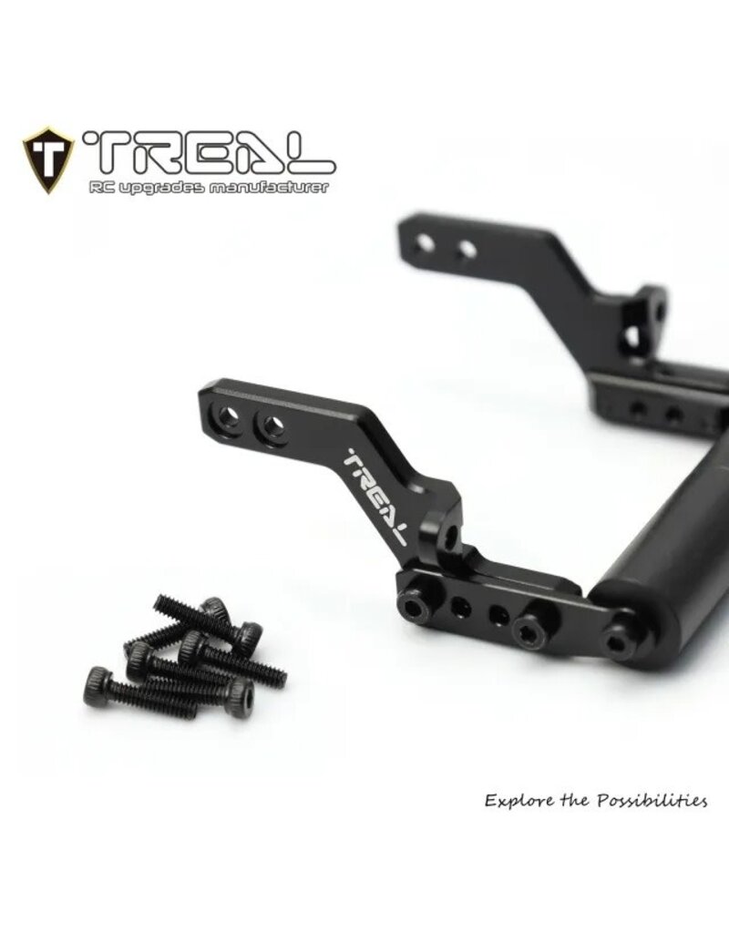TREAL TRLX004IQHTW5 7075 ALUMINUM WHEELIE BAR FOR TRAXXAS TRX-4MT: BLACK