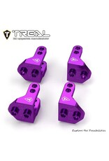 TREAL TRLX004318L7H ALUMINUM LOWER SHOCK & LINKS MOUNTS FOR LOSI MINI LMT: PURPLE (4)