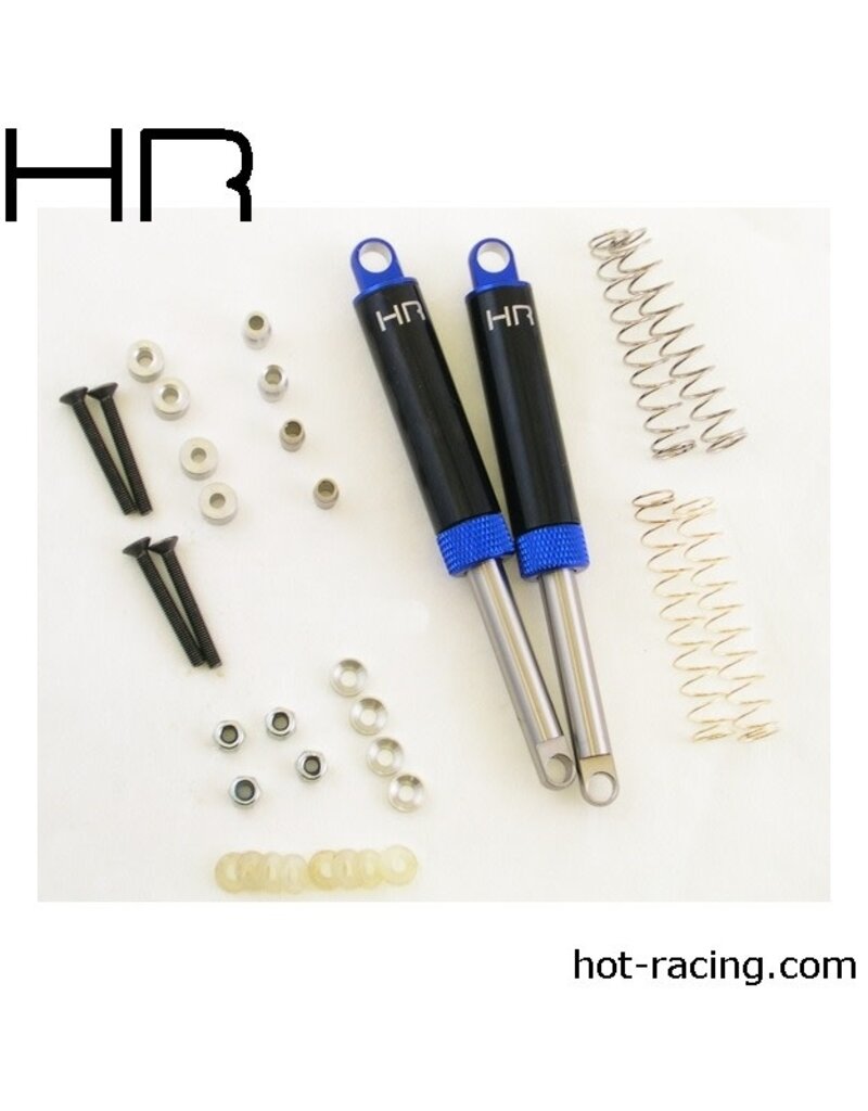 HOT RACING HRATD100T06 INTERNAL SPRING AIR SHOCKS 100MM: BLUE (2)