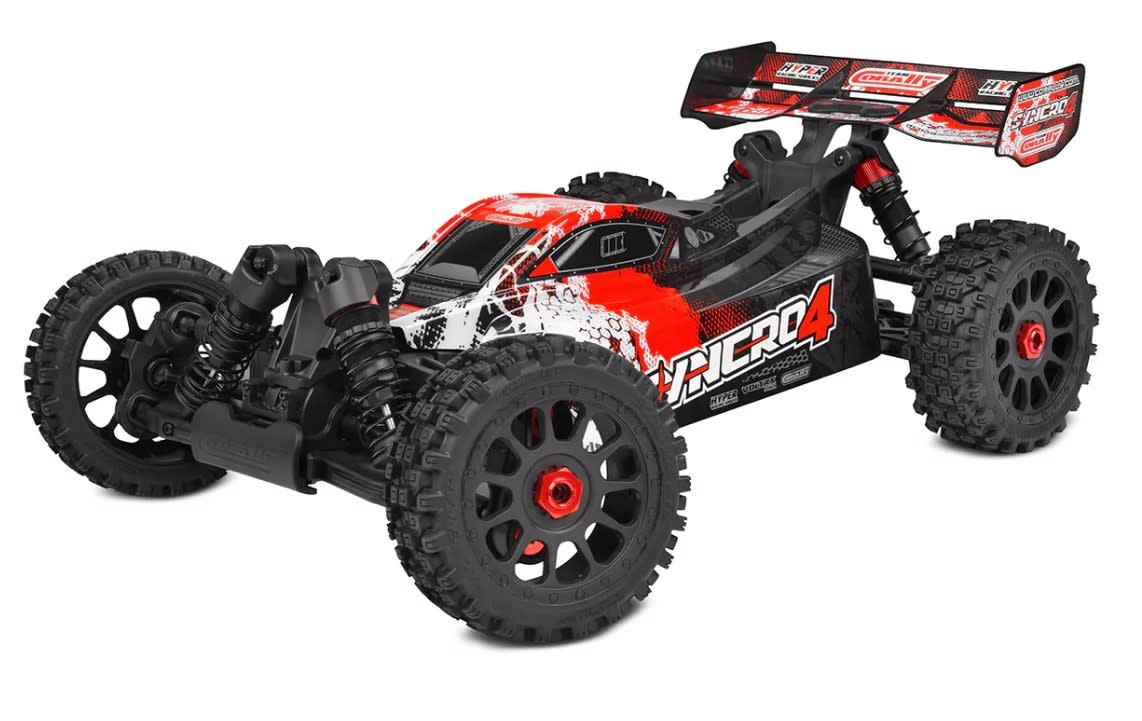 COR00287-R SYNCRO-4 1/8 4S BRUSHLESS OFF ROAD BUGGY, RTR, RED