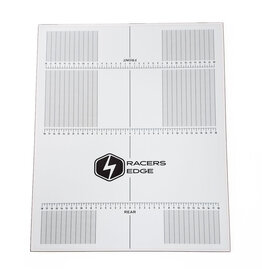 RACERS EDGE RCEPRO2700 PIT SET UP BOARD FOR 1/10, 1/8 BUGGY & ON ROAD CAR, 400X480MM, EXTRA LIGHWEIGHT WITH PLASTIC DECAL
