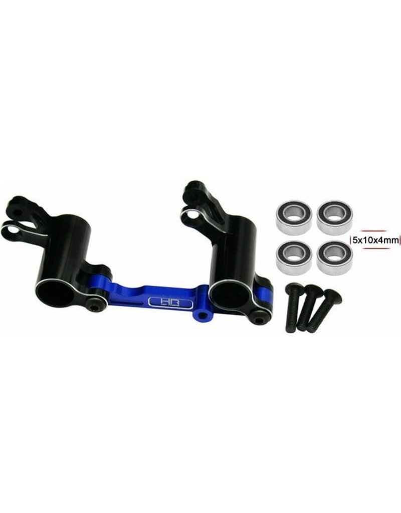 HOT RACING HRAMMX48X01 ALUMINUM BEARING STEERING BELLCRANK SET FOR TRAXXAS MINI MAXX