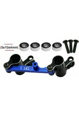 HOT RACING HRAMMX48X01 ALUMINUM BEARING STEERING BELLCRANK SET FOR TRAXXAS MINI MAXX
