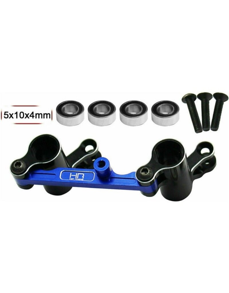 HOT RACING HRAMMX48X01 ALUMINUM BEARING STEERING BELLCRANK SET FOR TRAXXAS MINI MAXX