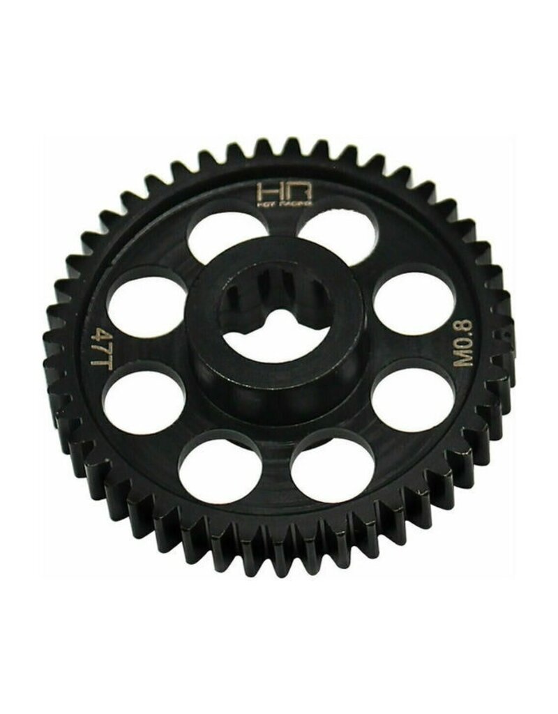 HOT RACING HRASMMX47M08 47T HARDENED STEEL SPUR GEAR MOD 0.8 FOR TRAXXAS MINI MAXX