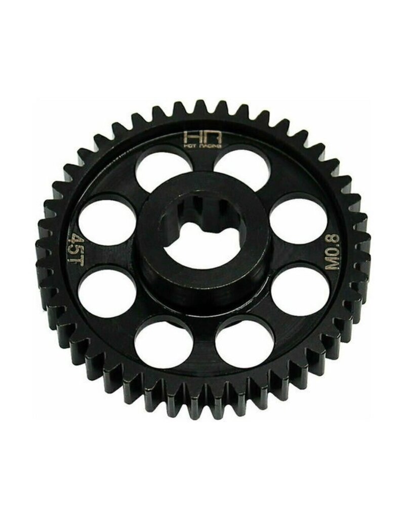 HOT RACING HRASMMX45M08 45T HARDENED STEEL SPUR GEAR MOD 0.8 FOR TRAXXAS MINI MAXX