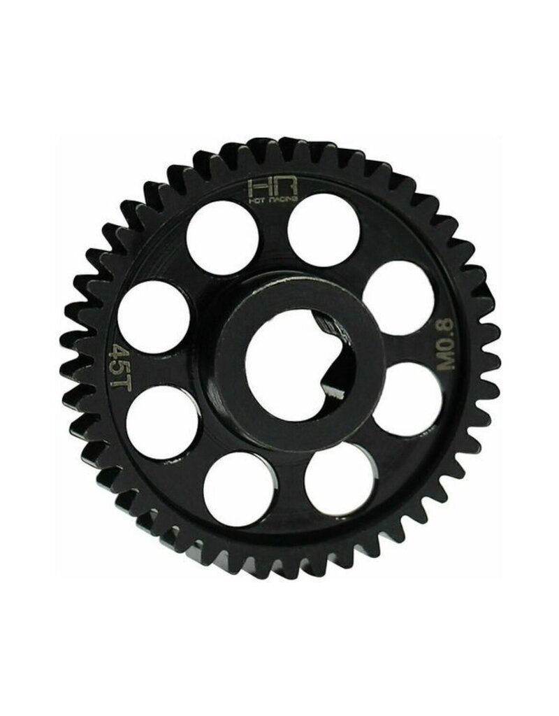 HOT RACING HRASMMX45M08 45T HARDENED STEEL SPUR GEAR MOD 0.8 FOR TRAXXAS MINI MAXX