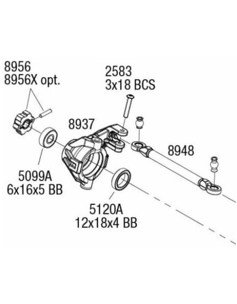 HOT RACING HRAMMX49T01 ALUMINUM STEERING TOE LINKS FOR TRAXXAS MINI MAXX (2)