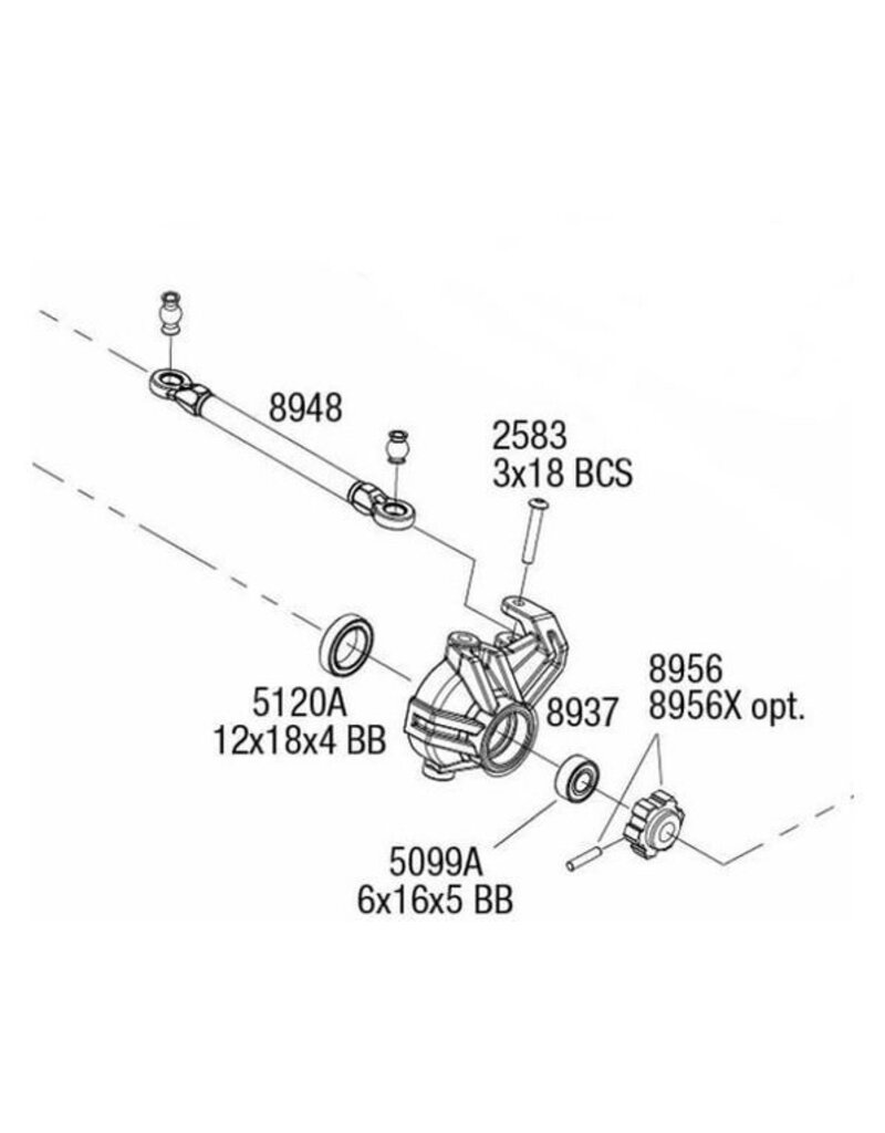 HOT RACING HRAMMX49T01 ALUMINUM STEERING TOE LINKS FOR TRAXXAS MINI MAXX (2)