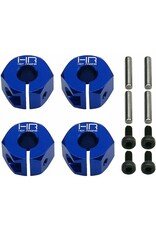 HOT RACING HRAMMX10X06 12MM ALUMINUM CLAMPING WHEEL HEX SET FOR TRAXXAS MINI MAXX (4)
