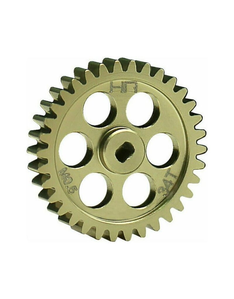 HOT RACING HRALMCB34HM05 ALUMINUM 34T SPEED-RUN SPUR GEAR FOR LOSI MICRO-B