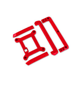 TRAXXAS TRA10717-RED ROOF SKID PLATE & TAILGATE PROTECTOR: RED