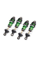 TRAXXAS TRA10765-GRN ALUMINUM LONG GTR SHOCKS & SPRINGS: GREEN (4)