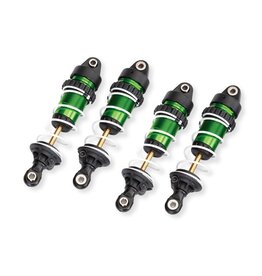 TRAXXAS TRA10765-GRN ALUMINUM LONG GTR SHOCKS & SPRINGS: GREEN (4)
