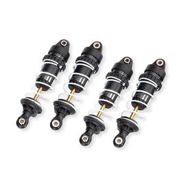 TRAXXAS TRA10765-GRAY ALUMINUM LONG GTR SHOCKS & SPRINGS: GRAY (4)