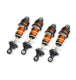 TRAXXAS TRA10765-ORNG ALUMINUM LONG GTR SHOCKS & SPRINGS: ORANGE (4)