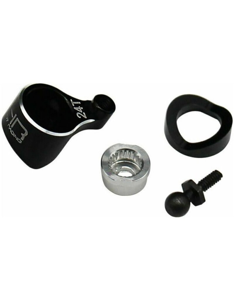 HOT RACING HRALMCB48SH01 CNC ALUINUM SERVO SAVER FOR LOSI MICRO-B
