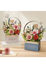 ROBOTIME ROETW03H WOODEN FLOWER BASKET DIY 3D PUZZLE