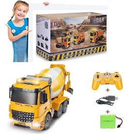 DOUBLE E DEEIMX528 1/20 MERCEDES AROCS CEMENT MIXER
