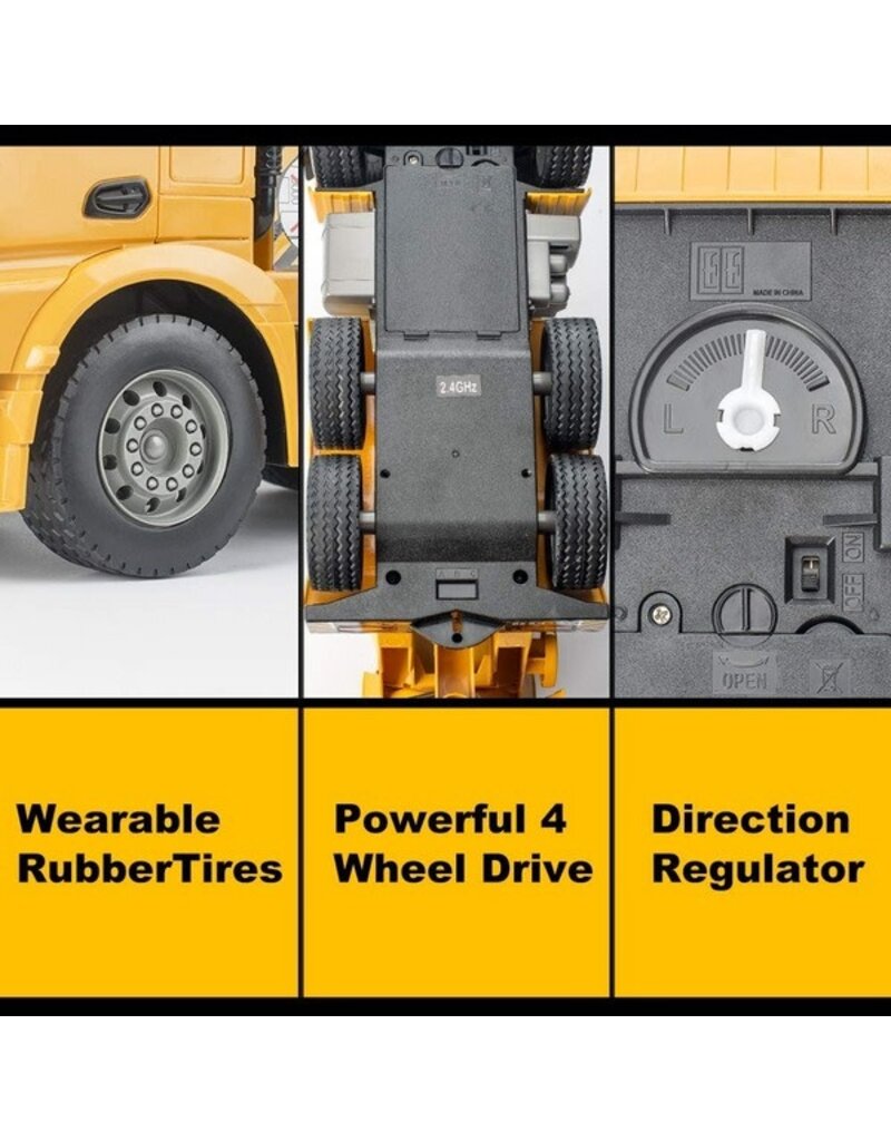 DOUBLE E DEEIMX528 1/20 MERCEDES AROCS CEMENT MIXER