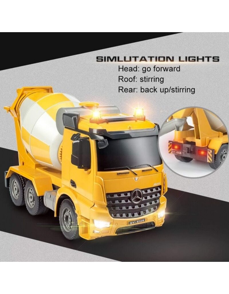 DOUBLE E DEEIMX528 1/20 MERCEDES AROCS CEMENT MIXER