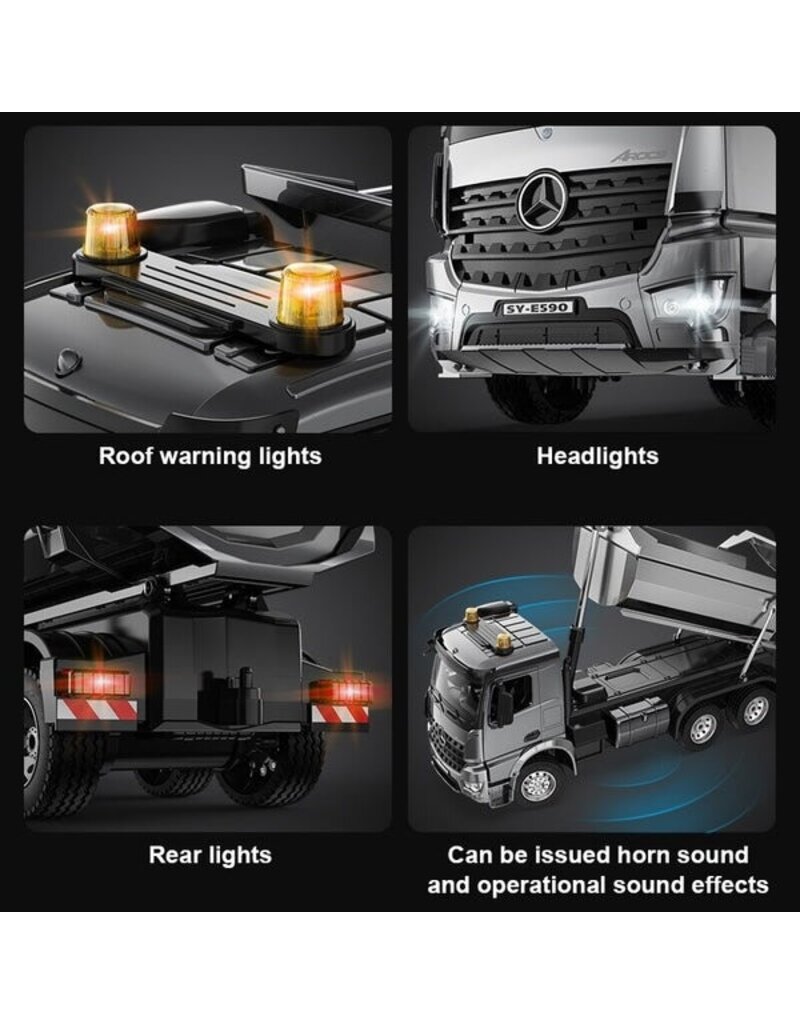 DOUBLE E DEEIMX590 1/20 AROCS RC DUMP TRUCK PRO CASE PACK