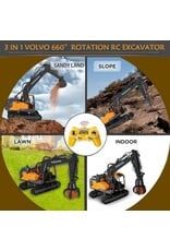 DOUBLE E DEEIMX598 1/16 SCALE VOLVO EXCAVATOR PRO