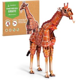 MAKEBUG 3D KRAFT PAPER PUZZLE GIRAFFE