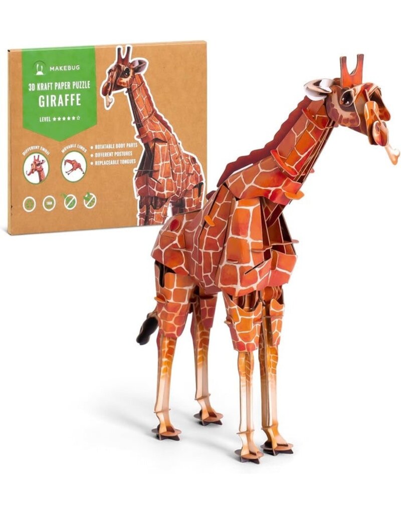 MAKEBUG 3D KRAFT PAPER PUZZLE GIRAFFE