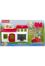 FISHER PRICE FP HBR79 LITTLE PEOPLE WE DELIVER PIZZA PLACE TOY RESTAURANT WITH FIGURES