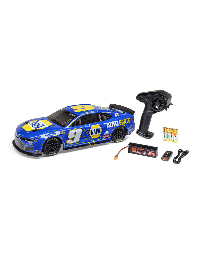 LOSI LOS1122509 1/12 NASCAR CHASE ELLIOT NO. 9 2025 NAPA CHEVROLET CAMARO ZL1 RTR: BLUE