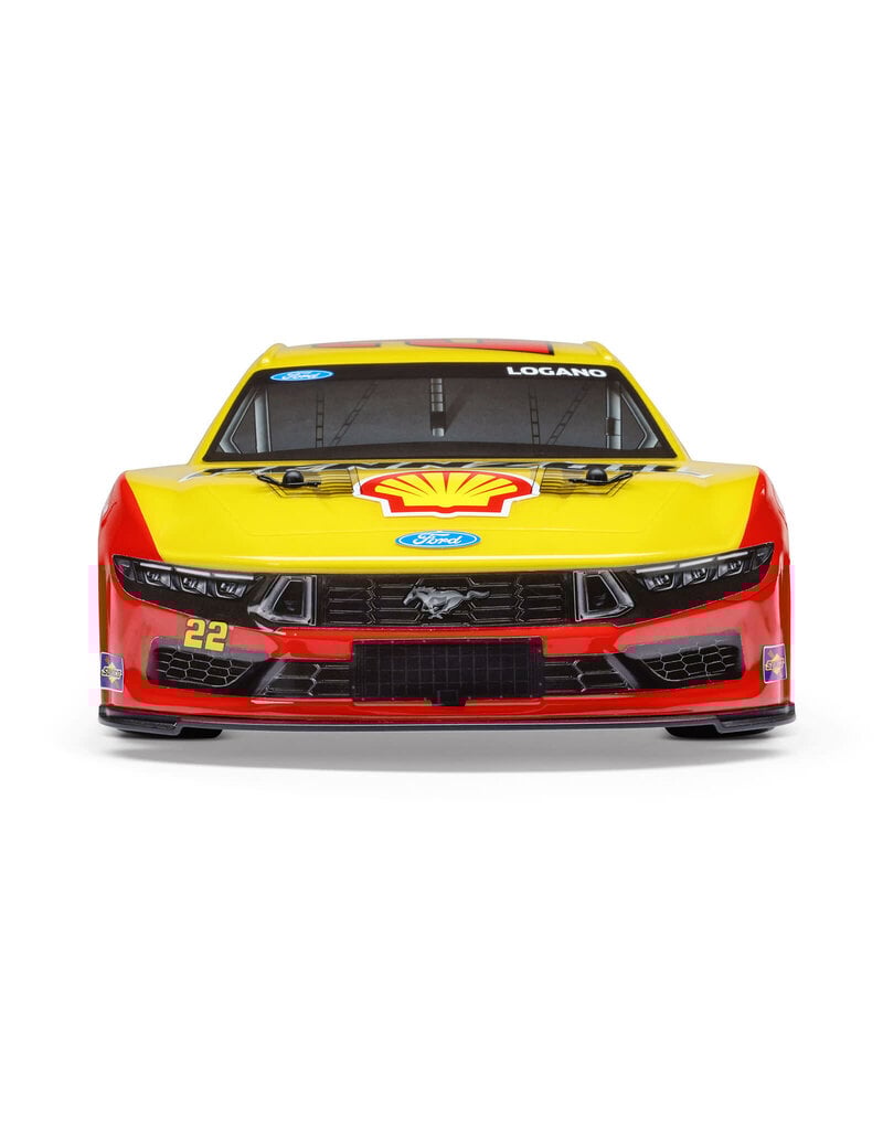 LOSI LOS1122522 1/12 NASCAR JOEY LOGANO NO. 22 2025 SHELL-PENNZOIL FORD MUSTANG RTR: YELLOW