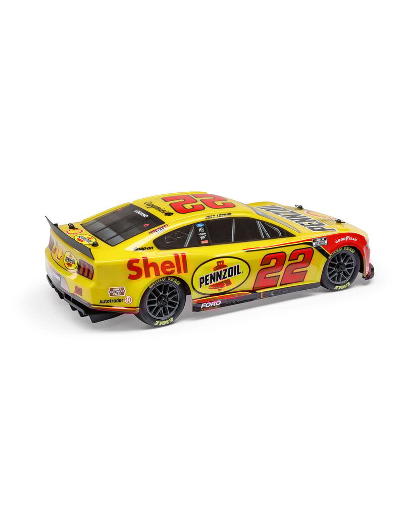 LOSI LOS1122522 1/12 NASCAR JOEY LOGANO NO. 22 2025 SHELL-PENNZOIL FORD MUSTANG RTR: YELLOW