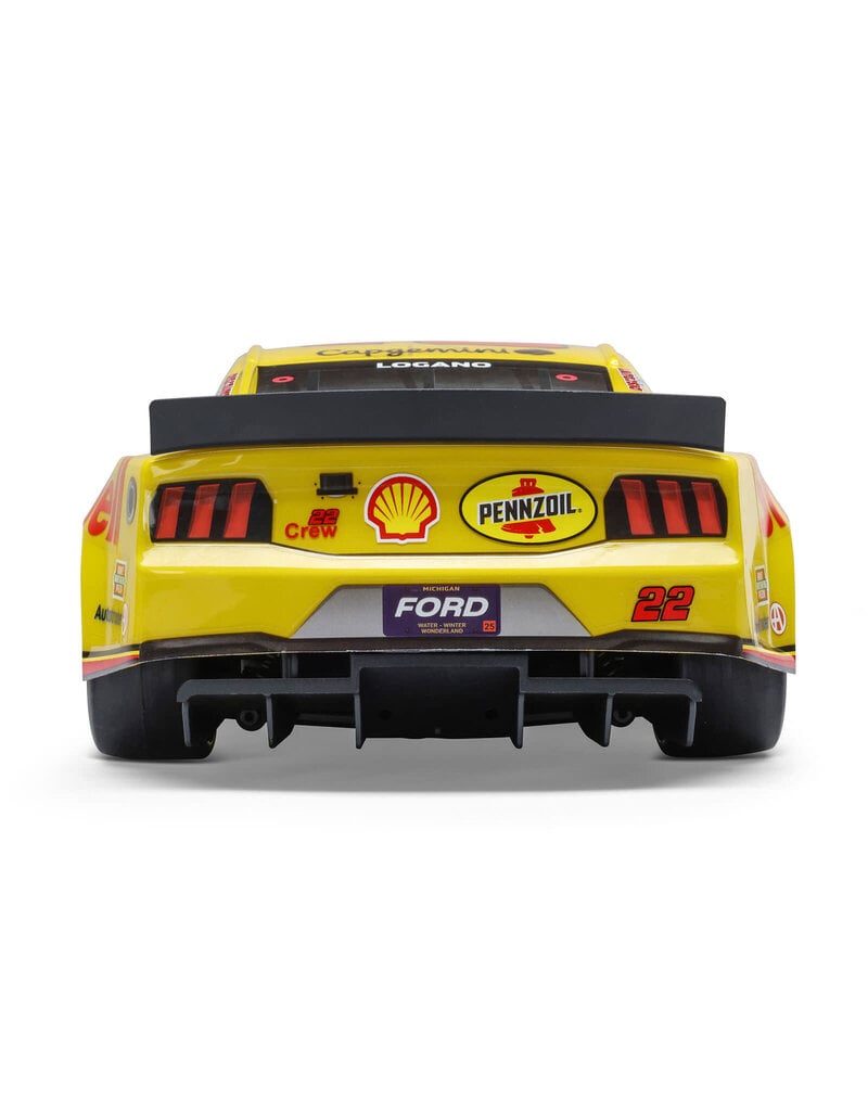 LOSI LOS1122522 1/12 NASCAR JOEY LOGANO NO. 22 2025 SHELL-PENNZOIL FORD MUSTANG RTR: YELLOW