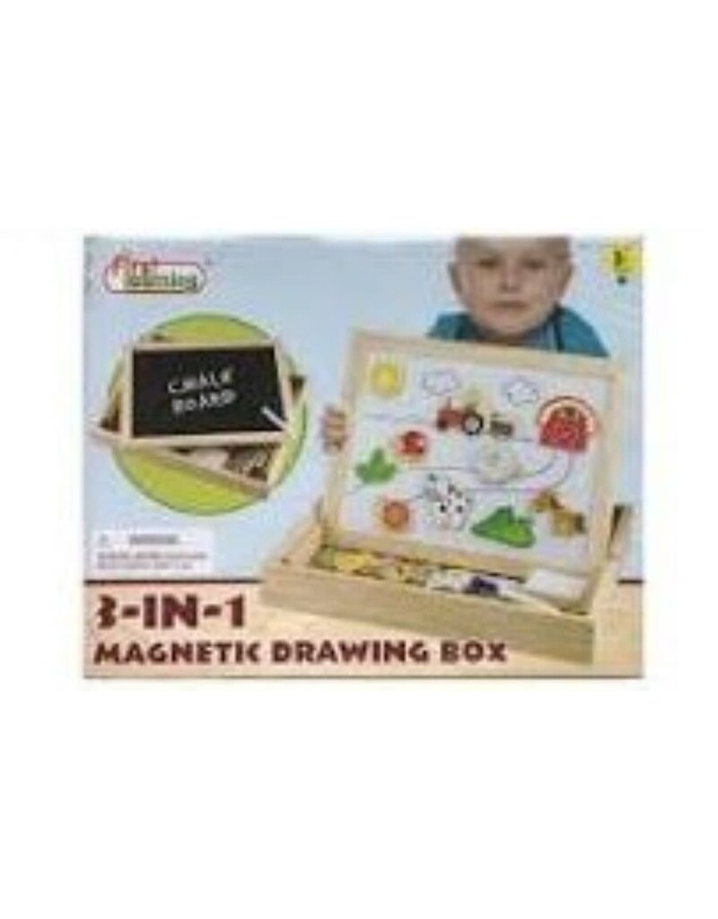 FIRST LEARNING 3 IN 1 MAGNETIC DRAWING BOX