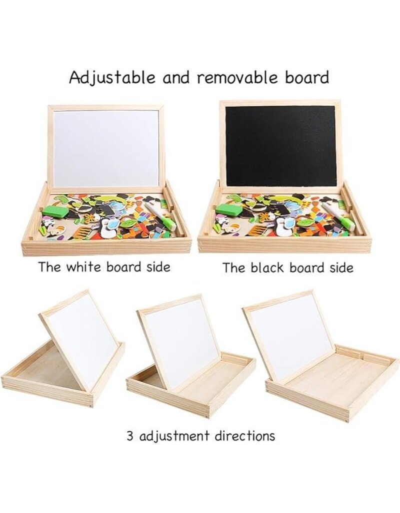 FIRST LEARNING 3 IN 1 MAGNETIC DRAWING BOX