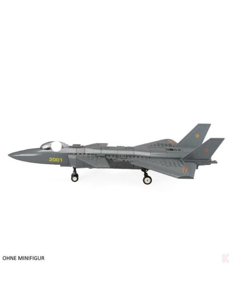 WANGE WAG4003 J-20 FIREFANG STEALTH FIGHTER 290 PCS