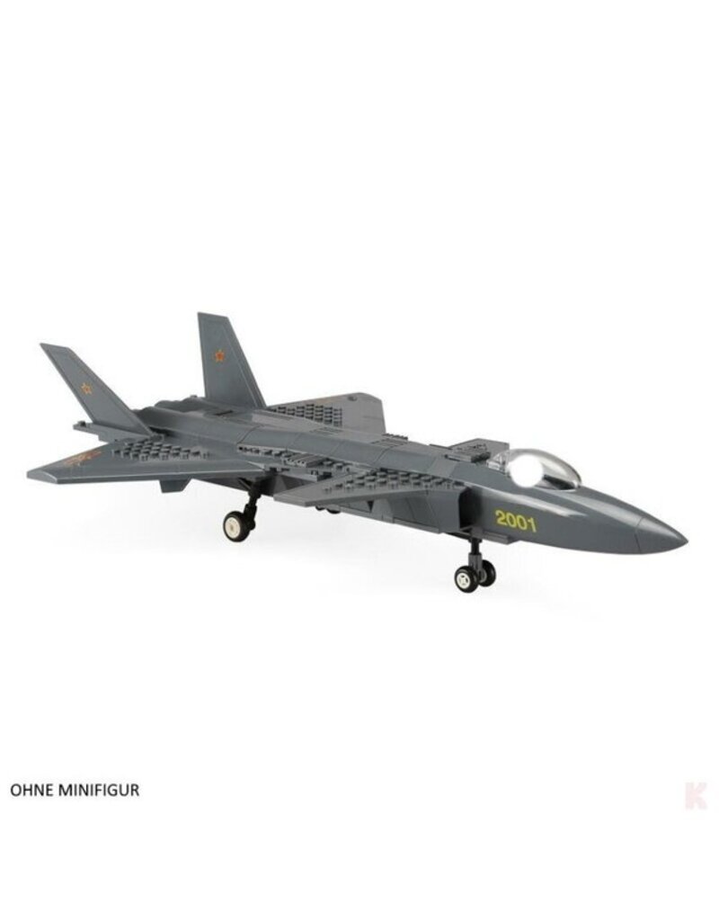 WANGE WAG4003 J-20 FIREFANG STEALTH FIGHTER 290 PCS