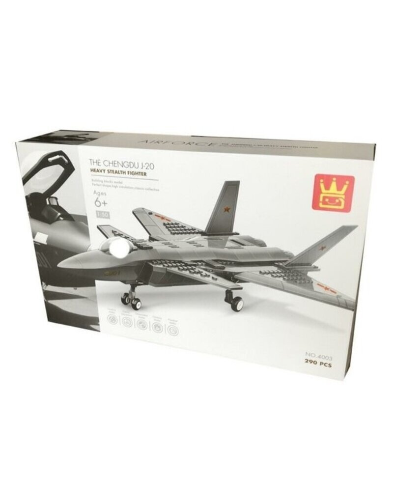 WANGE WAG4003 J-20 FIREFANG STEALTH FIGHTER 290 PCS