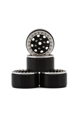 RC4WD RC4Z-W0062 RACELINE 1.0 MONSTER BEADLOCK WHEELS V2 (SILVER/BLACK) (4)