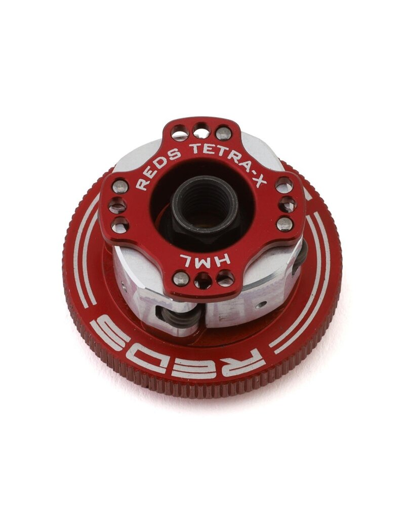 REDS RACING REDMUQU0076 "TETRA-X" EASYFIT ALUMINUM OFF-ROAD ADJUSTABLE 4-SHOE CLUTCH SYSTEM (34MM)
