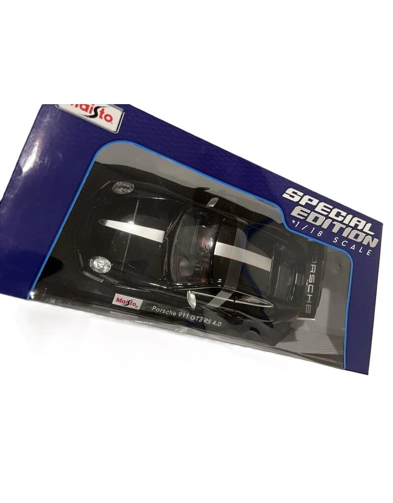 MAISTO MAISTO 31703 S.E. 1/18 SCALE DIECAST PORSCHE 911 GT3 RS 4.0: BLACK