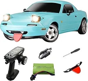 LD11804T 1/18 DRIFT CAR MX-5 MIATA TEAL - My Tobbies - Toys & Hobbies