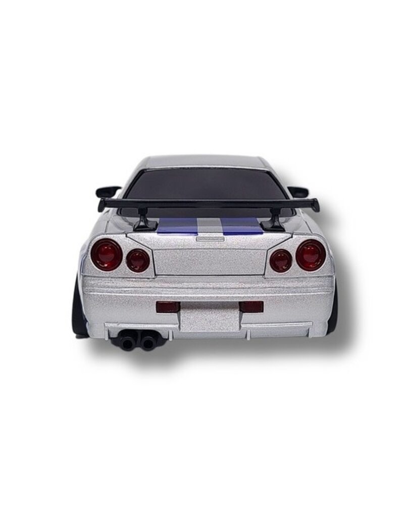 IMEX LD11899S 1/18 RWD DRIFT CAR GTR R34 RTR SILVER