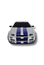 IMEX LD11899S 1/18 RWD DRIFT CAR GTR R34 RTR SILVER