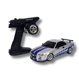 IMEX LD11899S 1/18 RWD DRIFT CAR GTR R34 RTR SILVER