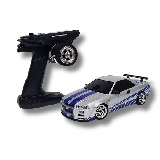 LD11899S 1/18 RWD DRIFT CAR GTR R34 RTR SILVER