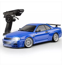 IMEX LD1899BE 1/18 RWD DRIFT CAR GT-R R34 RTR BLUE