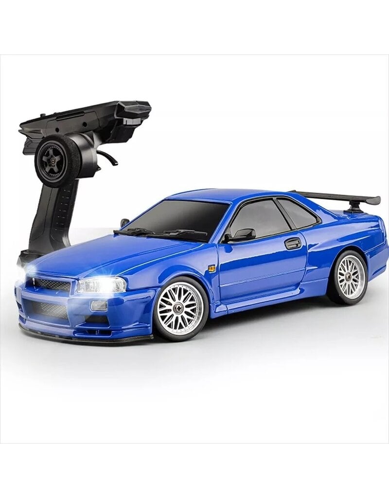 IMEX LD1899BE 1/18 RWD DRIFT CAR GT-R R34 RTR BLUE