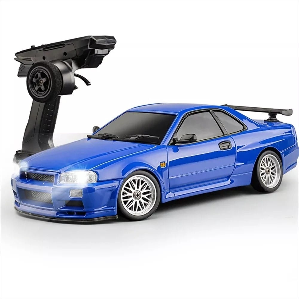 LD1899BE 1/18 RWD DRIFT CAR GT-R R34 RTR BLUE